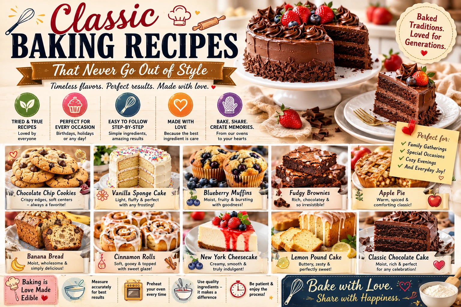 Classic Baking Recipes That Never Go Out of Style