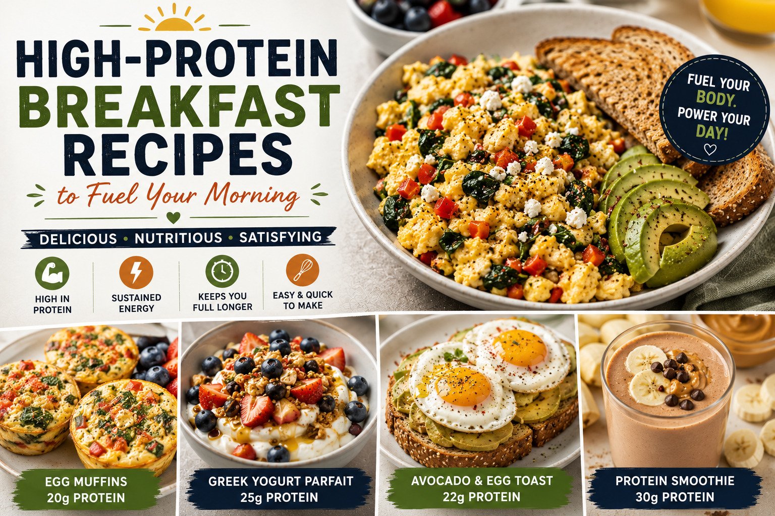 High-Protein Breakfast Recipes to Fuel Your Morning