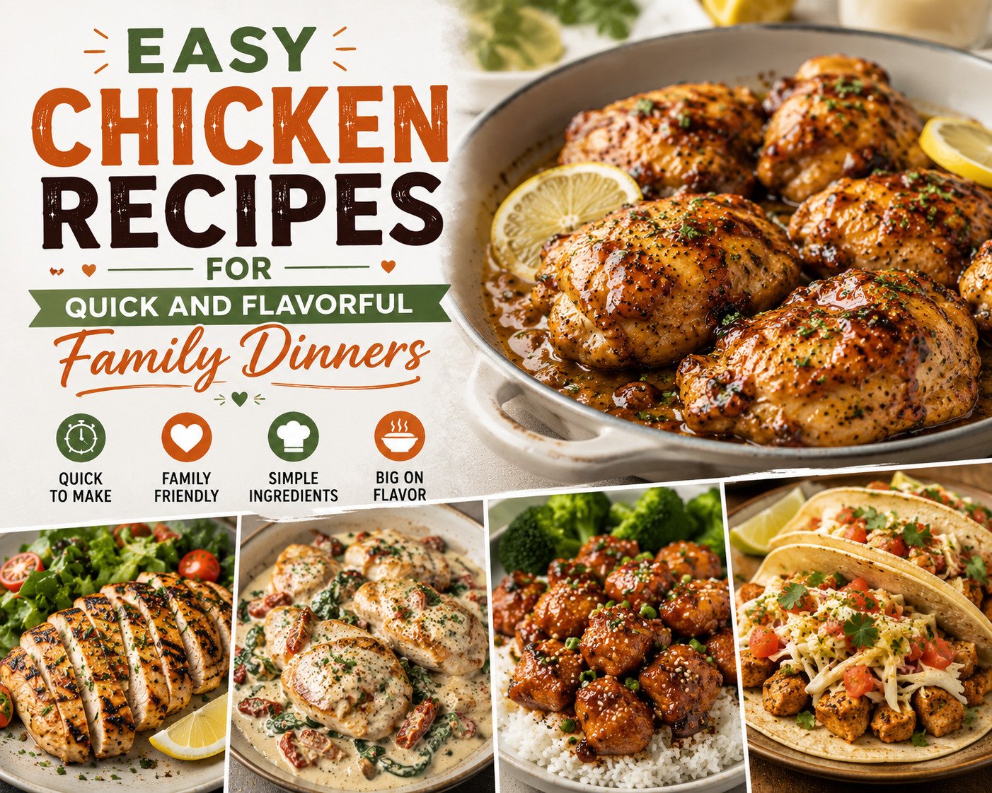 Easy Chicken Recipes for Quick and Flavorful Family Dinners