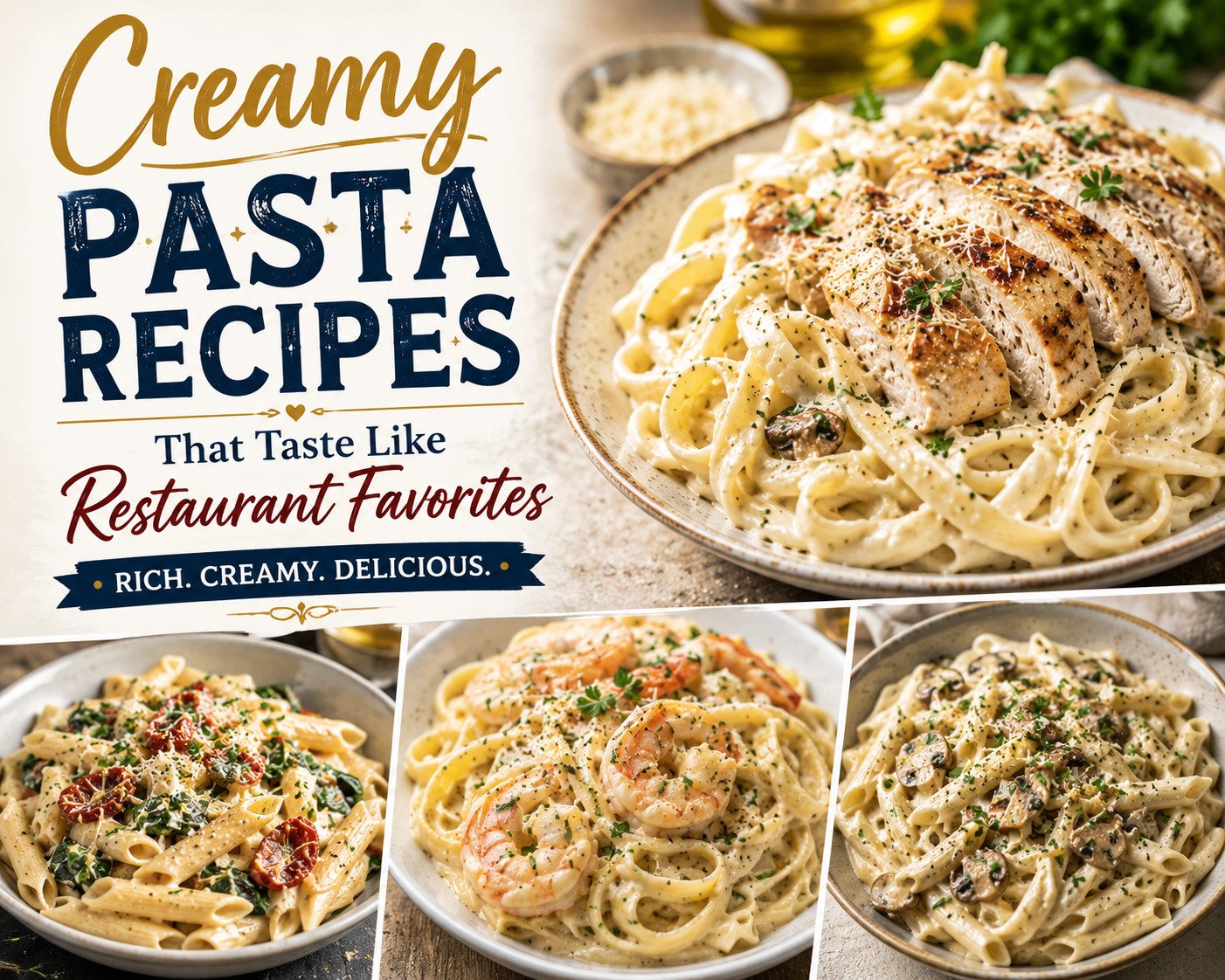 Creamy Pasta Recipes That Taste Like Restaurant Favorites